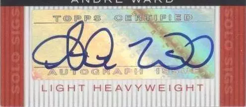 2008 Topps Co-Signers - Andre Ward #SS-AW