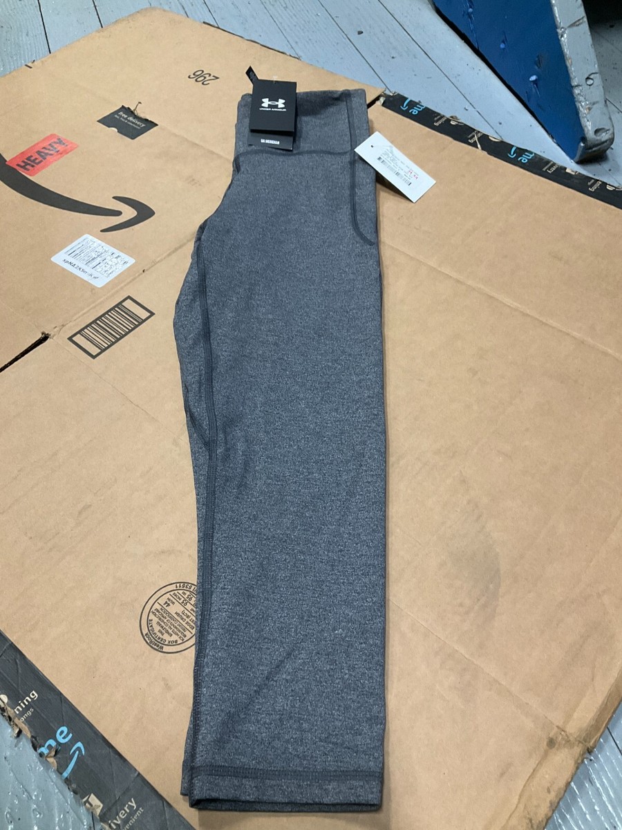 UNDER ARMOUR Women's UA Meridian Heather Crop LEGGINGS GRAY