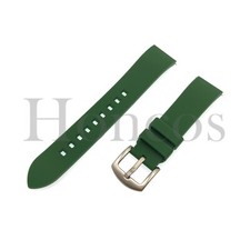 22 24 MM Green Silicone Rubber Watch Band Strap Quick Release Fits for Invicta