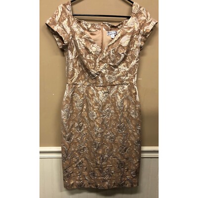Chetta B Dress Size 6 Sherrie Bloom Peter Noviello Gold Floral Wedding Event
