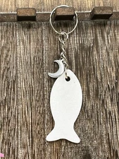 Fish & Moon Keychain 