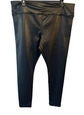 Wild Fable Pants Womens XXL Faux Leather Leggings Black Stretch NEW