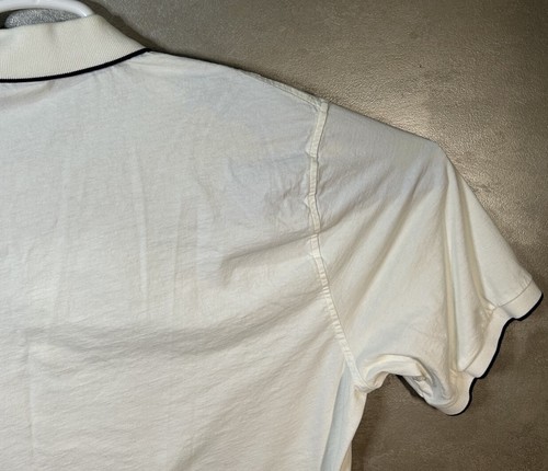 Brooks Brothers 1818 Mens White Blue Trim Short Sleeve Cotton Golf Polo 2XL - Picture 13 of 13