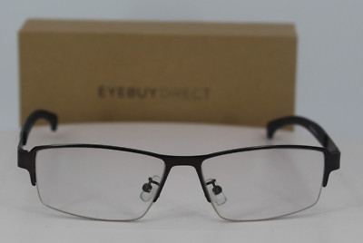 Eyebuydirect Lewis Pewter Rectangle M 54-14-138 Eyeglasses FRAMES ONLY