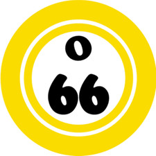 O 66 O66 Bingo Ball - 3 Pack Circle Stickers 3" x 3" - Hobby Number Board Lucky