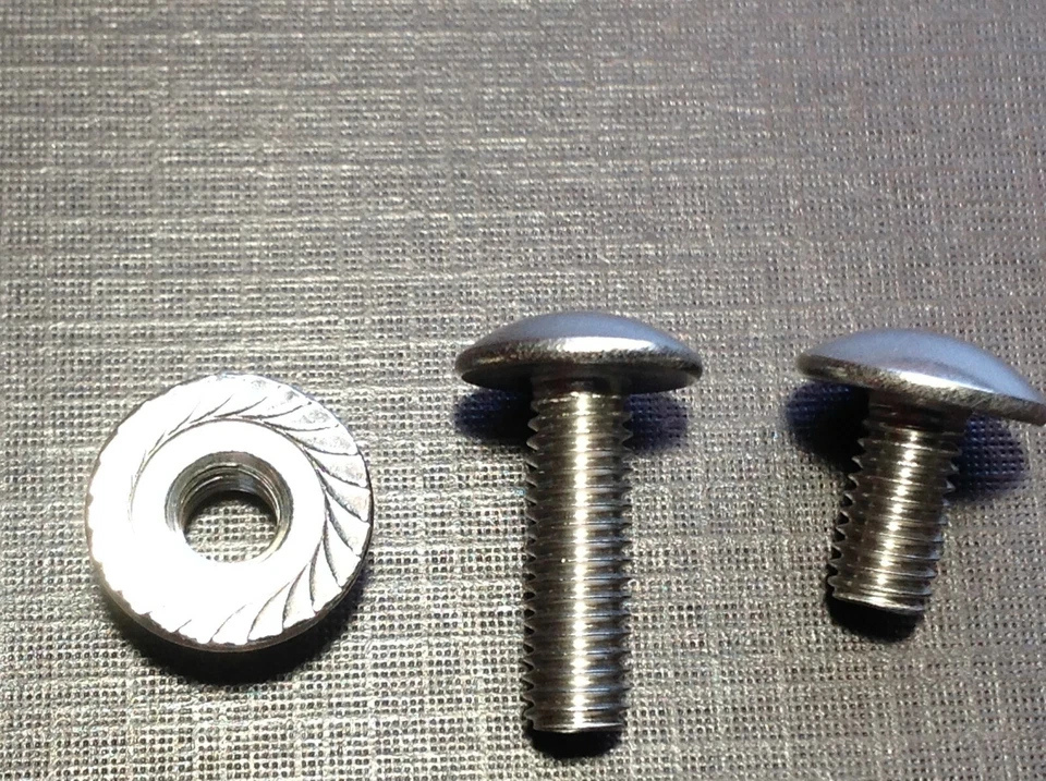 12 pcs 10-32 x 3/8 & 12 pcs 10-32 x 5/8 stainless grille rivet screws nuts Chevy - Image 3 of 3