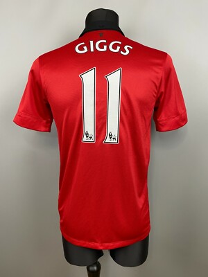 MANCHESTER UNITED 2013 2014 GIGGS HOME SHIRT FOOTBALL SOCCER