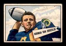 1952 Bowman Small #1 Norm Van Brocklin ! VG X3254088