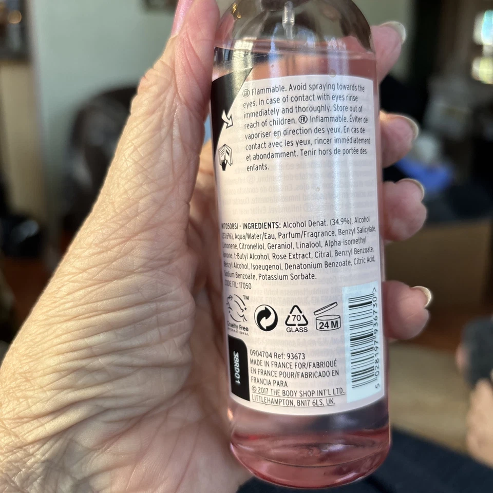 The Body Shop British Rose EDT Eau De Toilette Perfume Spray 100 ml Nuevo Foto 4 de 4