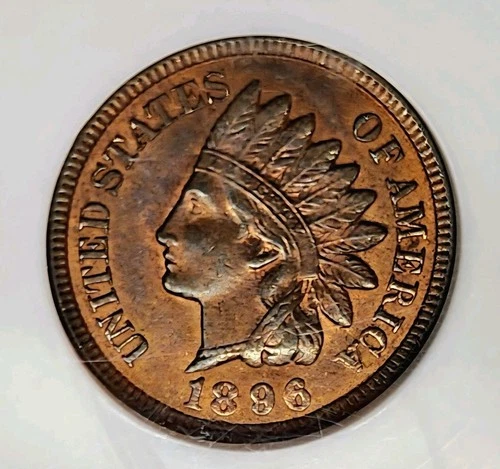 Choice 1896 Indian Head Cent 1C NGC MS 64 RB (Red Brown) High Grade Beauty !!!
