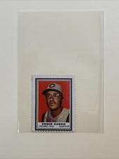 Eddie Kasko Cincinnati Reds 1962 Topps Baseball Stamp