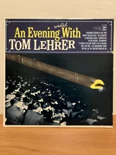 An Evening Wasted with Tom Lehrer Vinyl LP VG/VG++ MONO Comedy Record Plays Nice