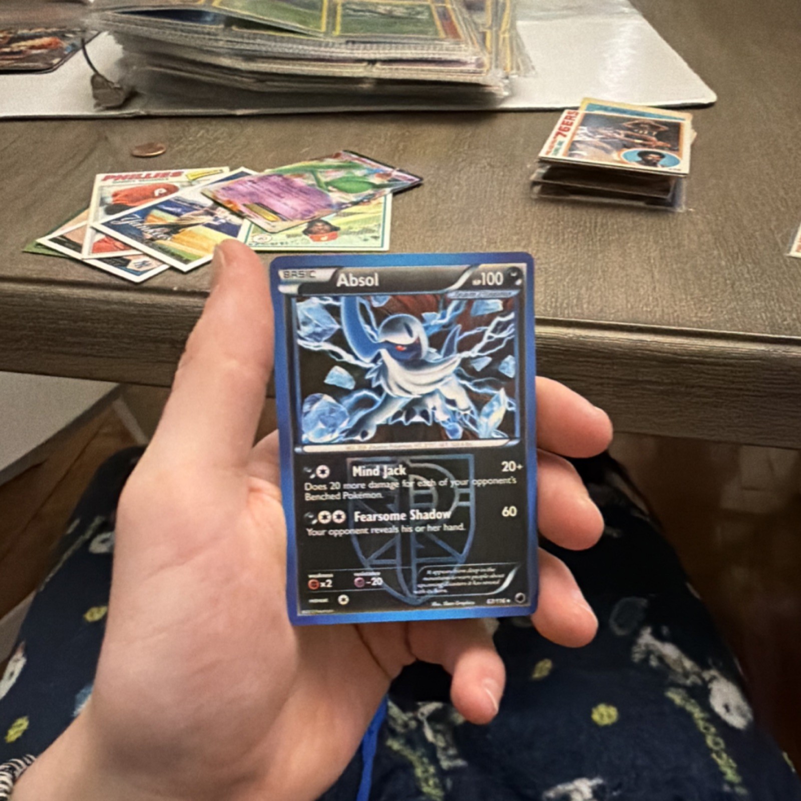 Pokémon Absol 67/116 Regular Darkness Type Basic TCG Card 100 HP Mind Jack