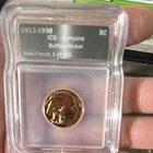ICG Buffalo 5C Gold Plated Business Strike Philadelphia 1913-1938 1 of 500
