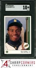 1989 UPPER DECK STAR ROOKIE #1 KEN GRIFFEY JR. RC MARINERS HOF SGC 10