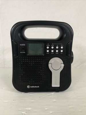 RadioShack 2000655 Crank Weather Alert Radio with AM/FM USED TESTED