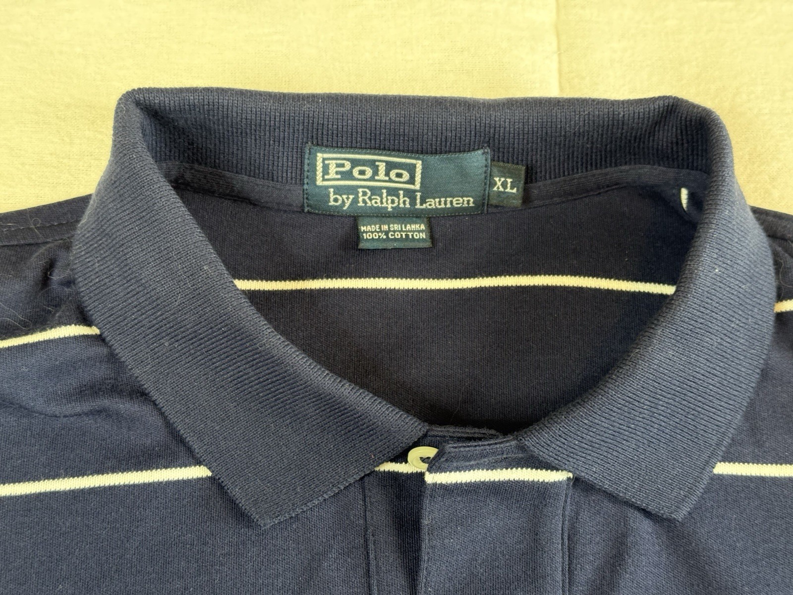 Polo Ralph Lauren camicia uomo XL golf manica corta leggera blu pony casual