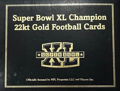 2006 The Danbury Mint Super Bowl XL Champion 22K Gold Pittsburgh Steelers - Pick