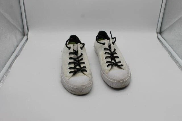 Converse AllStar Schuhe altweiß uni mit schwarzen Schnürsenkeln Gr.41 #A0297 - Bild 1 von 1