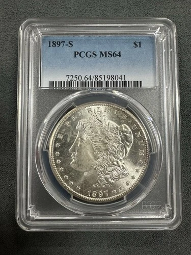 1897-S Morgan Silver Dollar PCGS MS64