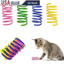 Interactive Bouncing Cat Toy Springs Flexible Non-Toxic Plastic Pet Chaser Fun