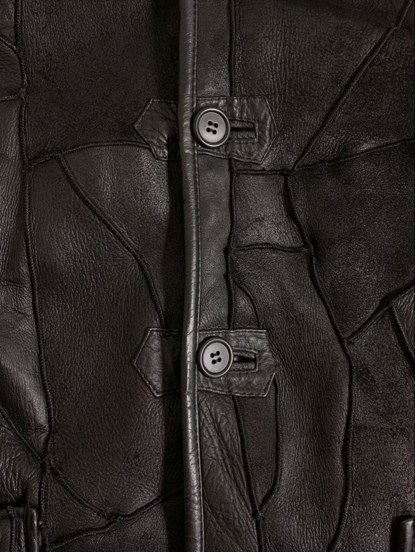 HAI SPORTING GEAR Vintage Patchwork Shearling Lea… - image 4