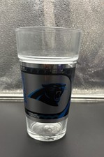 2016 Great American Products Carolina Panthers 16oz. Glass Cup-New 