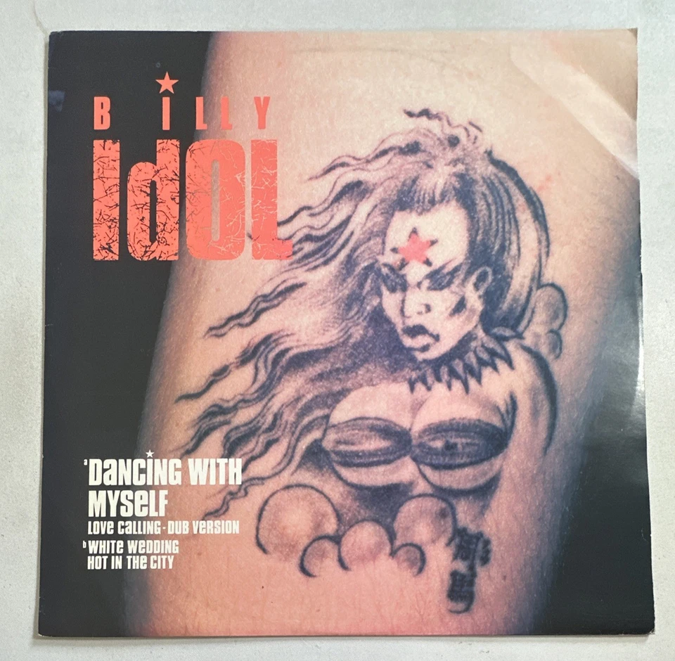 Billy Idol ~  Dancing with Myself ~ 12" vinyl Vinyl Record 1982 EX / EX - Image 2 of 4