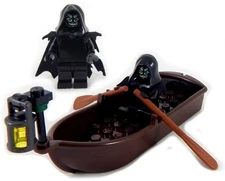 NEW LEGO FERRYMAN CHARON river styx boat halloween minifig ghost grim reaper