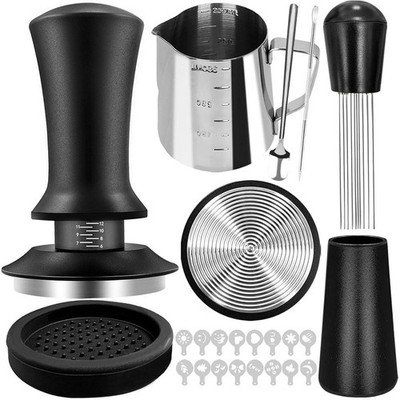 22 PCS Coffee Tamper Set Espresso Accessories Tampers Kit Barista Tools