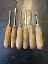 Vespa Anni 50/60 Accessorio Trousse Cacciavite Manico In Legno Originale...