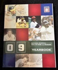 2009 Hall Of Fame & Museum Baseball Yearbook  HOF Rickey Henderson Jim Rice