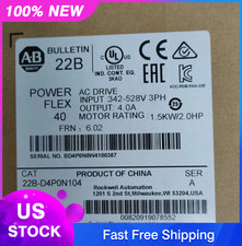 Allen-Bradley 22B-D4P0N104 PowerFlex 40 1.5kW 2 HP AC Drive NEW