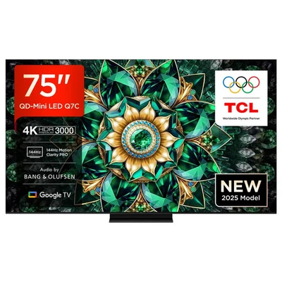 TCL 75 Zoll QLED Mini LED Fernseher, 4K HDR Premium, AirPlay, IMAX, AMD, 75Q7C