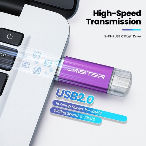 USB-C Flash Drive TYPE-C Memory Pen Stick Drives Storage 128GB 64GB 32G 16G 8G - Photo 8/29