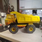 Vintage Yellow Metal Tonka Turbo Diesel  Dump Truck XMB-975