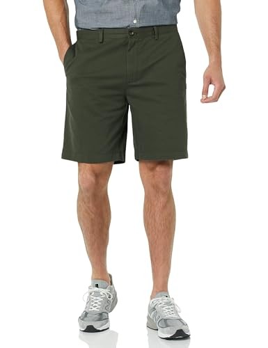 AMAZON ESSENTIALS MENS SLIM-FIT 9 CHINO SHORT - РАЗМЕР МУЖСКОЙ 34 - ТЕМНО-ОЛИВКОВЫЙ 5490₽