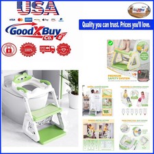 Toddler Potty Training Seat with Step Stool, Adjustable Height, Splash Guard,...