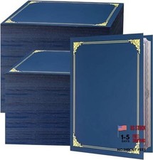 Pack Certificate Holders with Gold Foil Border Diploma Covers for Letter 150
