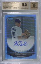 2013 Bowman Draft Blue Wave Refractor 31/50 Kevin Ziomek BGS 9.5 Auto 0s3