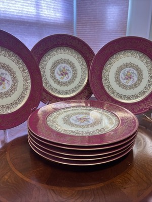 VINTAGE SET OF 12 EXQUISITE PULS CZECHOSLOVAKIA CABINET PLATES - CIRCA 1940