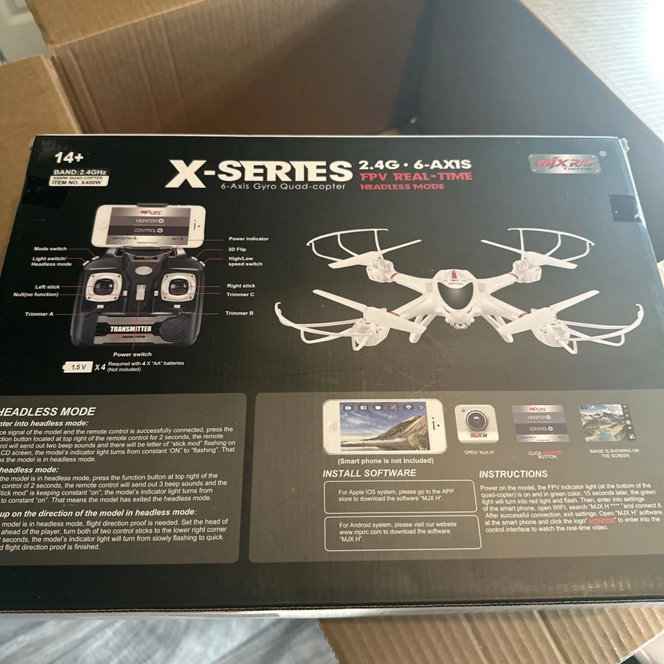 DB Power X-Series 6 axis Gyro Quad-Copter Drone New IOB - Image 2 of 3