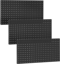 3pcs Heavy Duty Metal Pegboard Panels, Garage Wall Mounted Tool Organizer Peg...