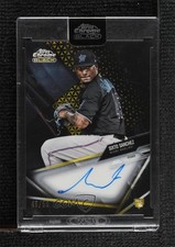 2021 Topps Chrome Black Gold Refractor 45/50 Sixto Sanchez #CBA-SS Auto 19hu