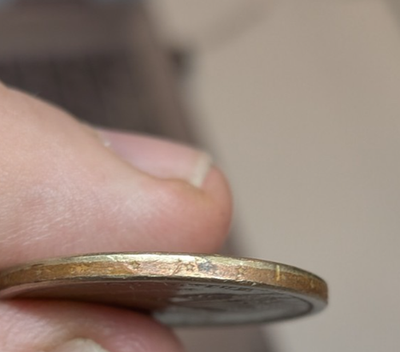 RARE Sacagawea $1 Error Dollar Coin No Date Mint Mark Good