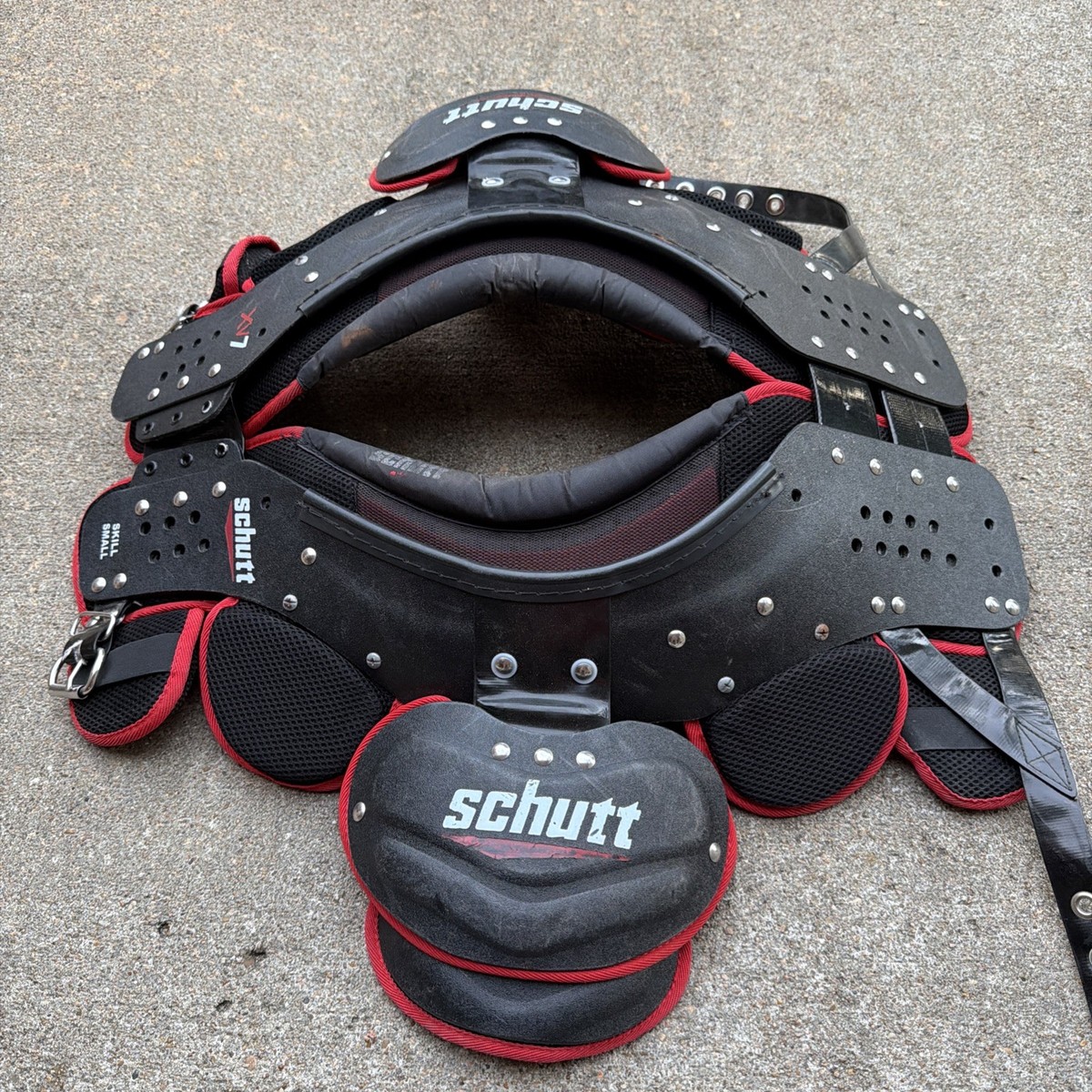 Schutt XV 7 VARSITY QB/WR Skill Football Shoulder Pads SP Adult