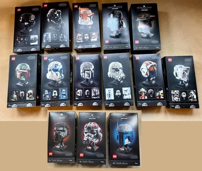 Lego Star Wars Helmet complete collection - All 14 Helmets MINT Sealed ...