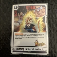 Burning Power of Instinct FS09-17	 Dragon Ball Legends  Card