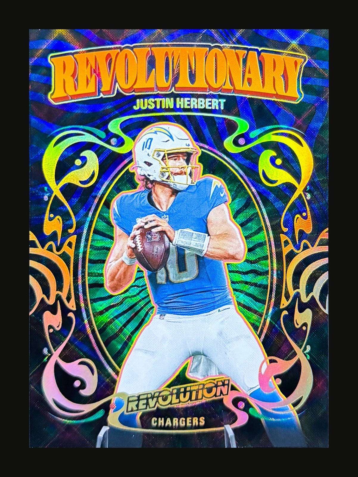 2025 Panini Revolution Justin Herbert Revolutionary SSP Case Hit No.19