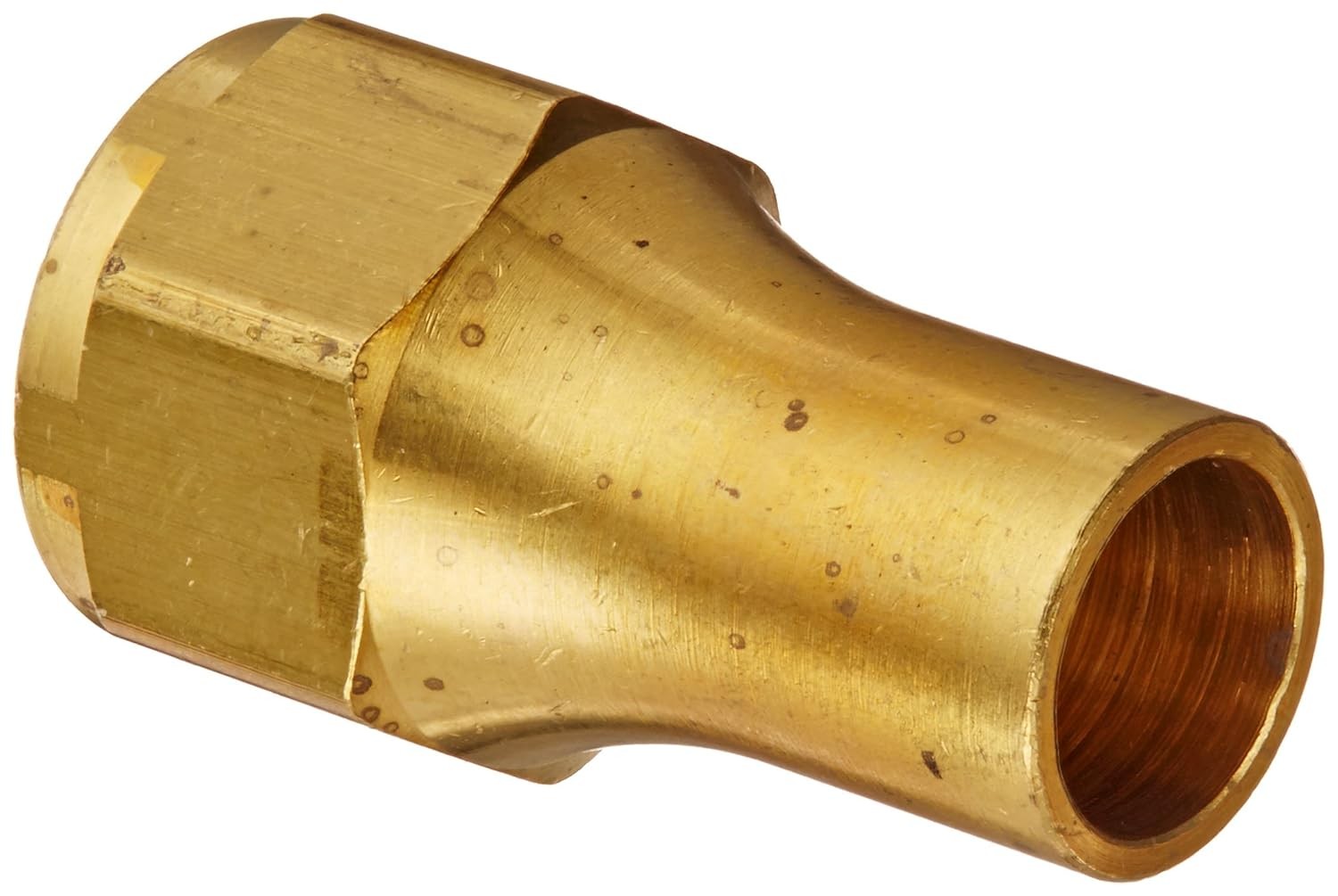 Eaton Weatherhead Danfoss 41X8 Brass 1/2" SAE 45° Flare Long Nut Fitting